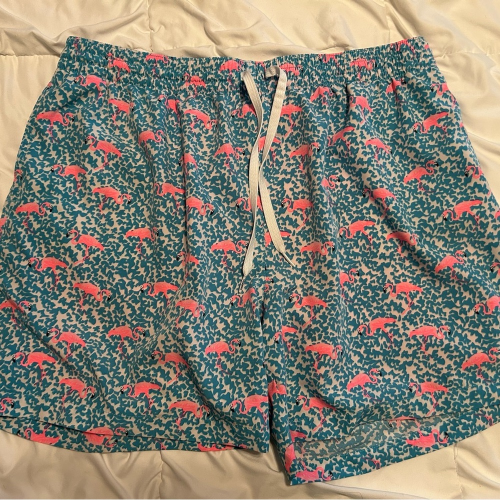 Chubbies The Domingos are for Flamingos Lined Classic Swim Trunk